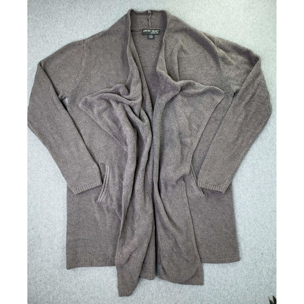 Barefoot Dreams CozyChic Lite Women's L/XL Coastal Cardigan Sweater Shawl Collar